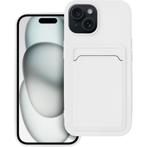 Card Case For Iphone 15 White OEM