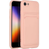Card Case For Iphone 7 / 8 / Se 2020 / Se 2022 Pink OEM