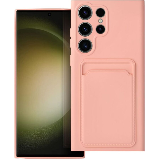 Card Case For Samsung S23 Ultra Pink OEM