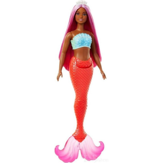 Mattel Barbie Dreamtopia: Mermaid Orange - Black Skin Doll (HRR04)