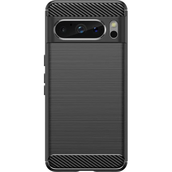 Hurtel Carbon Case For Google Pixel 8 Pro - Black - (Carbon Case Google Pixel 8 Pro Black)