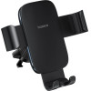 Baseus Metal Age 3 Car Phone Holder, Gravity, For Air Vent - Black - (C40467600111-01)