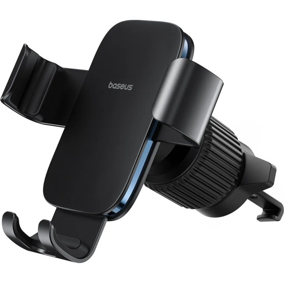 Baseus Metal Age 3 Car Phone Holder, Gravity, For Air Vent - Black - (C40467600111-01)