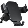 Baseus Metal Age 3 Car Phone Holder, Gravity, For Air Vent - Black - (C40467600111-01)