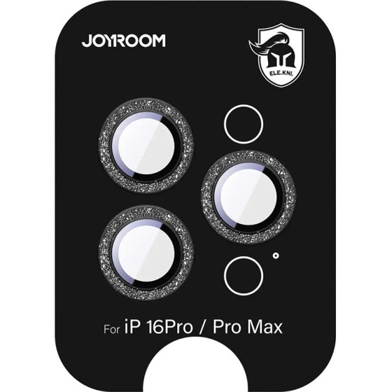 Joyroom Glass Screen Protector For Iphone 16 Pro/16 Pro Max Lenses - Black - (JR-MSF0303)