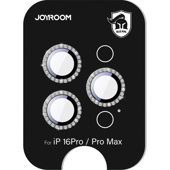 Joyroom Glass Screen Protector For Iphone 16 Pro/16 Pro Max Lenses - Black - (JR-MSJ0307)
