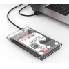 Orico 2139C3 2.5 HDD/Ssd USB-C 5Gb/s Disk Drive - Transparent - (ORICO-2139C3-CR-EP-HU)