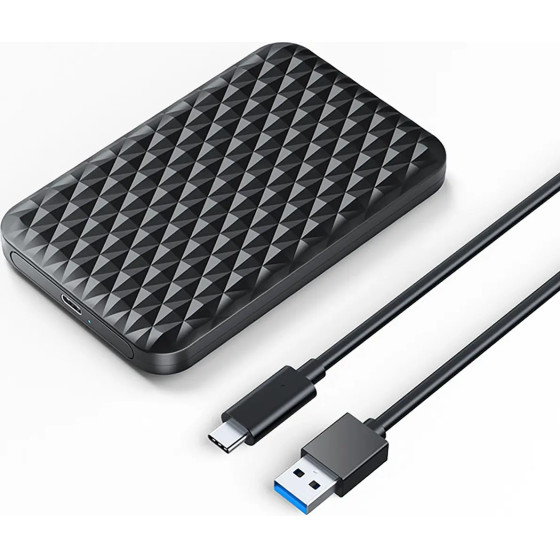 Orico 2520C3-V1 2.5 HDD/Ssd USB-C 5Gb/s Disk Drive - Black - (ORICO-2520C3-V1-BK-EP-HU)