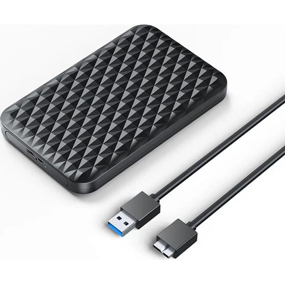 Orico 2520U3-V1 2.5 HDD/Ssd Usb Micro-B 5Gb/s Disk Drive - Black - (ORICO-2520U3-V1-BK-EP-HU)