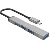 Orico AH-13 USB-C Hub Docking Station 1x USB-A 3.0 + 3x USB-A 2.0 - Gray - (ORICO-AH-13-GY-EP-HU)