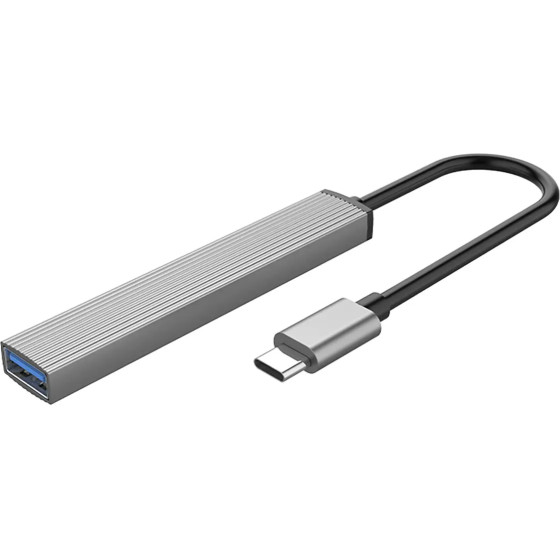 Orico AH-13 USB-C Hub Docking Station 1x USB-A 3.0 + 3x USB-A 2.0 - Gray - (ORICO-AH-13-GY-EP-HU)