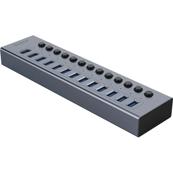 Orico BT2U3-13AB Hub 13x USB-A 3.0 With Switches - Gray - (ORICO-BT2U3-13AB-EU-GY-BP-HU)