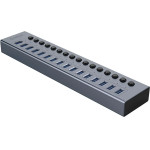 Orico BT2U3-16AB Hub 16x USB-A 3.0 With Switches - Gray - (ORICO-BT2U3-16AB-EU-GY-BP-HU)