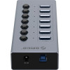 Orico BT2U3-7AB Hub 7x USB-A 3.0 With Switches - Gray - (ORICO-BT2U3-7AB-EU-GY-BP-HU)