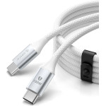Orico Cdx 100W 5A Power Delivery USB-C - USB-C 1m Cable - White - (ORICO-CDX-100CC-WH-BP-HU)
