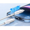 Orico Cdx 100W 5A Power Delivery USB-C - USB-C 1m Cable - White - (ORICO-CDX-100CC-WH-BP-HU)