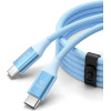Orico Cdx 100W 5A Power Delivery USB-C - USB-C Cable 1m - Blue - (ORICO-CDX-100CC-BL-BP-HU)