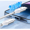 Orico Cdx 60W 3A Power Delivery USB-C - USB-C 1m Cable - White - (ORICO-CDX-60CC-WH-BP-HU)