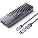 Orico CNM2-G20 M.2 Nvme USB-C 3.2 20Gb/s Disk Drive - Gray - (ORICO-CNM2-G20-GY-BP-HU)
