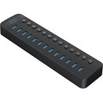 Orico CT2U3-13AB 13x USB-A 3.0 Hub With Switches - Black - (ORICO-CT2U3-13AB-EU-BK-BP-HU)
