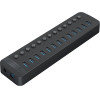 Orico CT2U3-13AB 13x USB-A 3.0 Hub With Switches - Black - (ORICO-CT2U3-13AB-EU-BK-BP-HU)