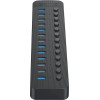 Orico CT2U3-13AB 13x USB-A 3.0 Hub With Switches - Black - (ORICO-CT2U3-13AB-EU-BK-BP-HU)