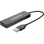 Orico FL01 USB-A Hub Docking Station 4x USB-A 2.0 - Black - (ORICO-FL01-BK-BP-HW-HU)
