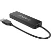 Orico FL01 USB-A Hub Docking Station 4x USB-A 2.0 - Black - (ORICO-FL01-BK-BP-HW-HU)