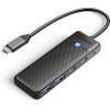 Orico Hub USB-C PAPW2AC-C3 Docking Station 2x USB-A 3.0 + 2x USB-C 3.0 - Black - (ORICO-PAPW2AC-C3-015-BK-EP-HU)