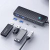 Orico Hub USB-C PAPW2AC-C3 Docking Station 2x USB-A 3.0 + 2x USB-C 3.0 - Black - (ORICO-PAPW2AC-C3-015-BK-EP-HU)