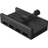 Orico MH4PU Hub Clamp-Mounted 4x USB-A 3.0 - Black - (ORICO-MH4PU-BK-BP-HU)