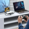 Orico OM28PR-G2 USB-C Docking Station With M.2 Drive Slot + 1 x USB-A 3.2 + 1x USB-C 3.2 + 2x USB-A 2.0 + 1x Hdmi + 1x Ethernet - Black - (ORICO-OM28PR-G2-BK-EP-HU)