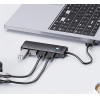 Orico PAPW4A-C3 USB-A Hub Docking Station 4x USB-A 3.0 - Black - (ORICO-PAPW4A-C3-015-BK-EP-HU)