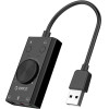 Orico SC2 External Multifunction Sound Card With USB-A - Black - (ORICO-SC2-BK-BP-HU)