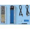 Orico TCM2-C3 M.2 Nvme To USB-C 10Gb/s Disk Drive - Blue - (ORICO-TCM2-C3-BL-BP-HU)