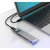 Orico TCM2-C3 M.2 Nvme To USB-C 10Gb/s Disk Drive - Gray - (ORICO-TCM2-C3-SV-BP-HU)