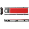 Orico TCM2-C3 M.2 Nvme To USB-C 10Gb/s Disk Drive - Red - (ORICO-TCM2-C3-RD-BP-HU)