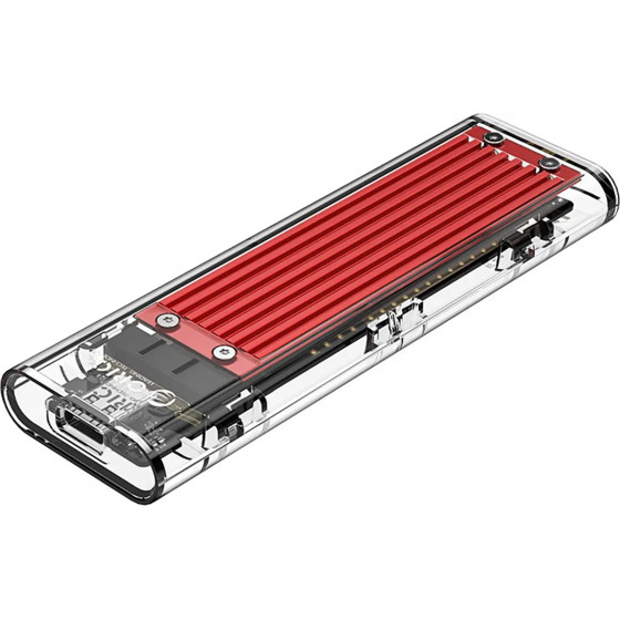 Orico TCM2-C3 M.2 Nvme To USB-C 10Gb/s Disk Drive - Red - (ORICO-TCM2-C3-RD-BP-HU)