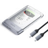 Orico TX25C3 2.5 HDD/Ssd USB-C 5Gb/s Disk Drive - Transparent - (ORICO-TX25C3-GY-BP-HU)