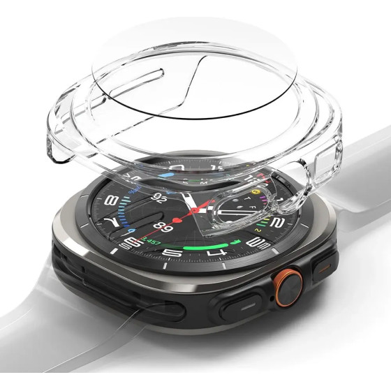 Ringke Slim & Tempered Glass Case + Glass Set For Samsung Galaxy Watch Ultra 47mm - Transparent - (25759-0)