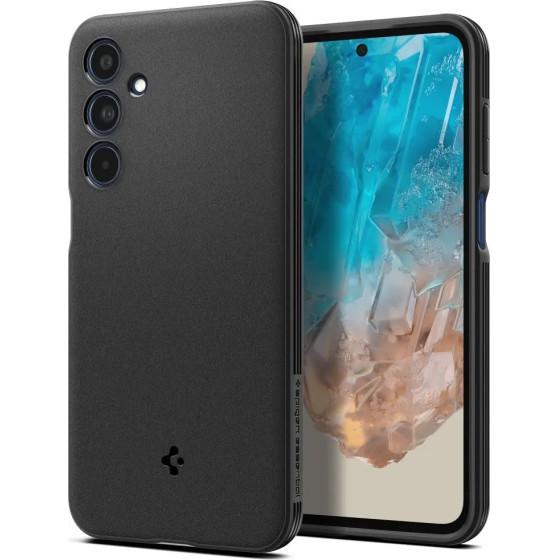Spigen Essential Sandblast Case For Samsung Galaxy M35 5G - Black - (26125-0)