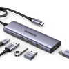 Ugreen Hub CM511 15597 5in1 USB-C - USB-C Pd / Hdmi / 3x USB-A 3.0 - Gray - (15597-ugreen)