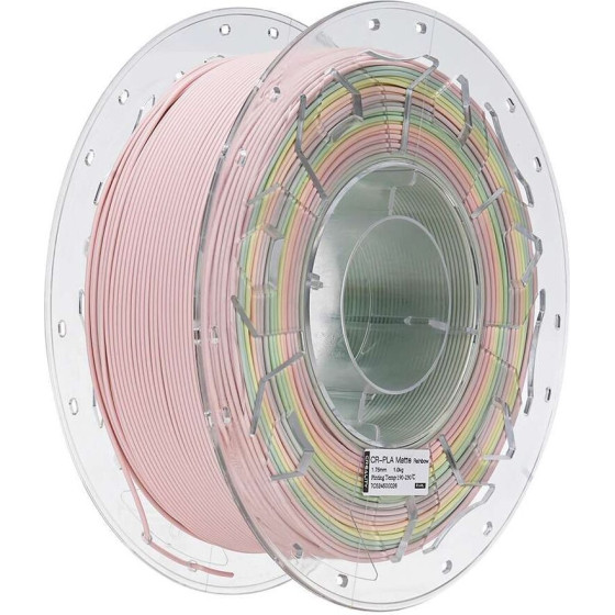Creality CR-Pla Matte Rainbow, 3D Printer Filament 1 Kg Spool,1.75 Mm - (3301010458)