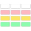 Kodak Label Era M50 Sticker Label 12 Rolls Set (White 9Rolls, Pink/Green/Yellow 1 Roll Each) - (KOICRGM5012P12)