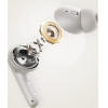 QCY Buds Anc Black (HT15)- 45db Anc Tws Earbuds 35h 5 Mic ENC, ear-Canal Adaptive tech, Leather Case - (QCY-HT15 Black)