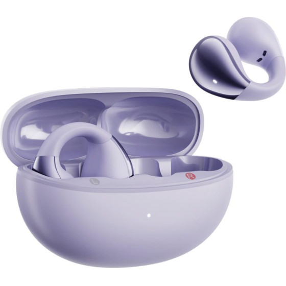 QCY Crossky C30 Purple (QT33) Open Ear Tpu Earclip, Bass Enhance Algo. Bt 5.4 Dual Connection Earbud - (QCY-QT33 Purple)