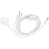 Cable 3in1 Type C To 2 x Lightning / Apple Watch 3W 2A C3168 1,2 m White OEM