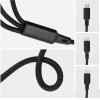 Cable 3in1 Type C To Lightning / Type C / Micro Usb 2,4A C171 1,2 m Black OEM