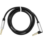 Cable Aux Jack 3,5 Mm (male) To Jack 3,5 Mm (male) At An Angle 90 Degree 1 m Black OEM