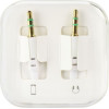 Cable Aux Jack 3,5 Mm (male) To Jack 3,5 Mm (male) Box 1 m White OEM